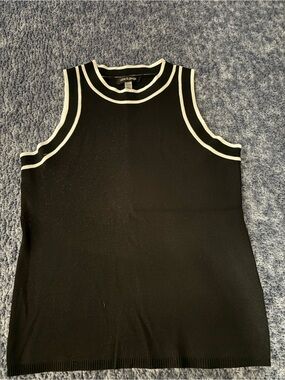 Cable & Gauge Black Tank with White Trim